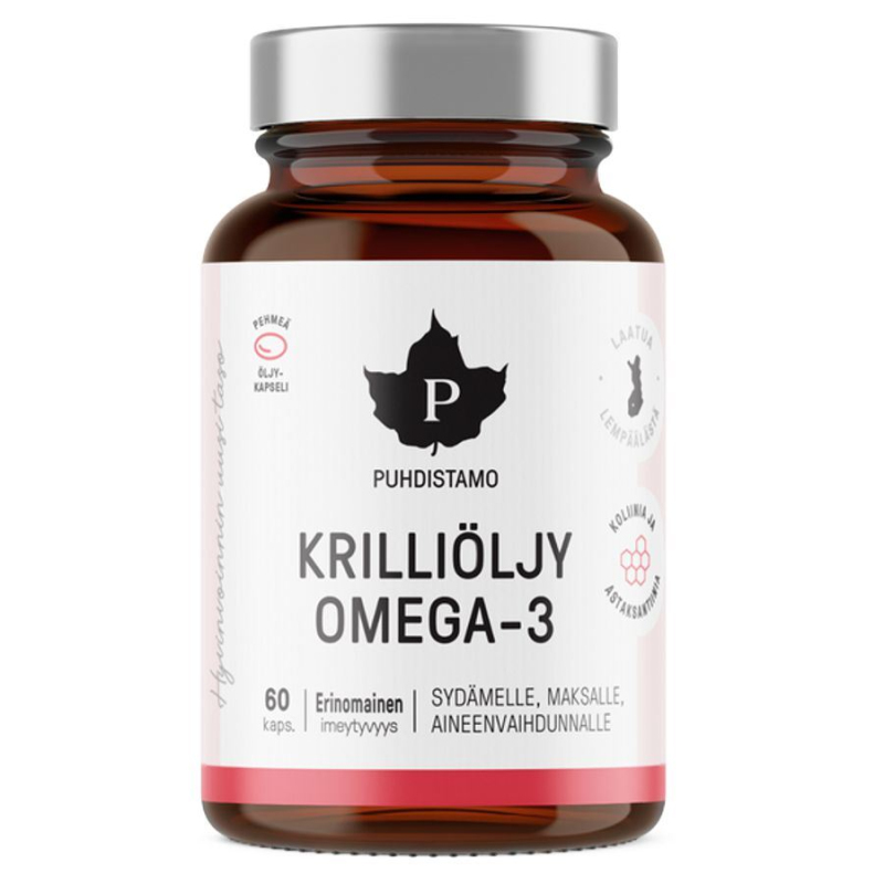 Puhdistamo krill oil kapsle